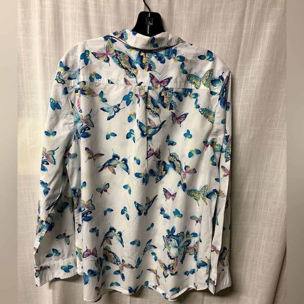 Talbots Multicolor butterfly Blouse - Picture 2 of 4